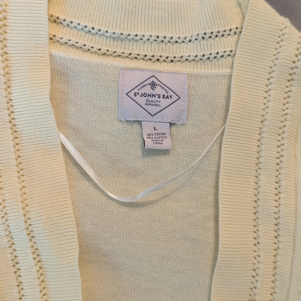 St. John's Bay Cream Knit Cardigan